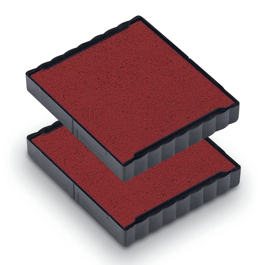 Trodat 6/4924 Replacement Red Ink Pad - Compatible with Trodat Printy 4924, 4940, 4724 and 4740 Stamps - Pack of 2