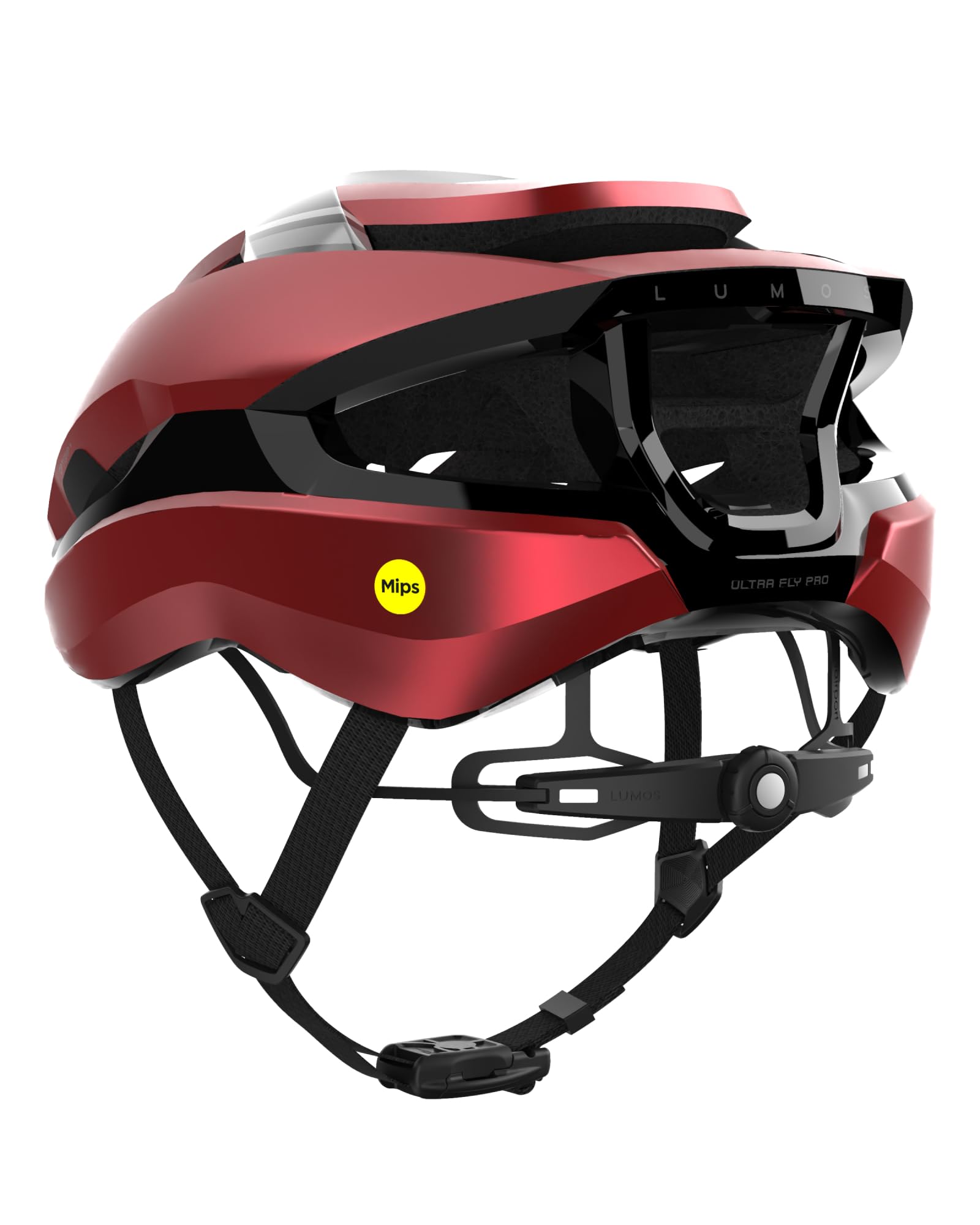 Lumos Ultra Fly Pro - Road Bike Helmet with Light | Lumos Firefly Compatible | Built-in Sunglasses Port | Custom-Made Fit System for Adult Men & Women | Bicycle Cycling Accessories