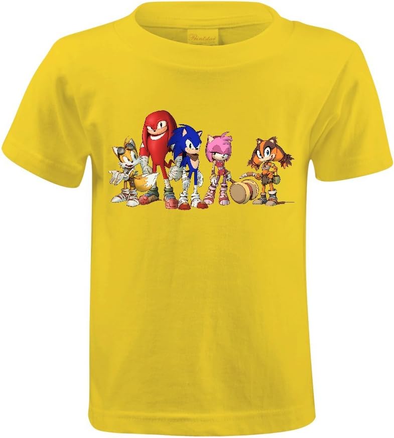 Toypop Sonic Boom Youth Cotton Crewneck T Shirt Customized