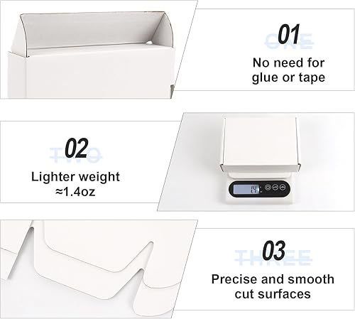 Miniatura 128 de Cajas de envío pequeñas de 6 x 4 x 2 pulgadas para pequeñas empresas, paquete de 30 cajas de correo moradas, caja de embalaje de cartón corrugado