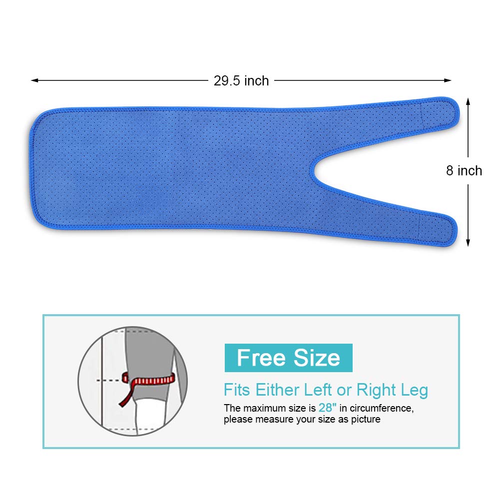 Thigh Support, Super Breathable Thigh Compression Brace Thigh Support Wrap with Anti-Slip Lining for Men & Women Hamstring Injury Prevention and Recovery - Image 6