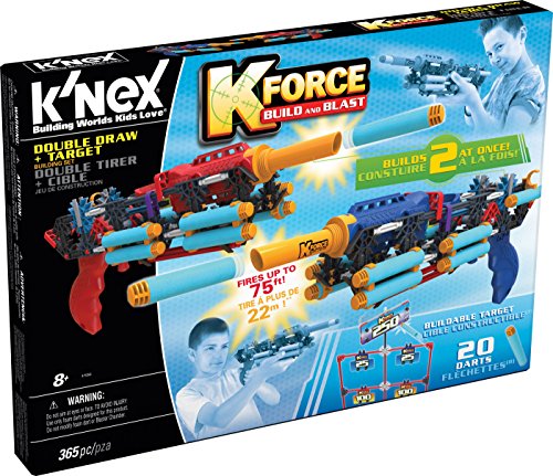 K’NEX K-Force – Double Draw Building Set and Target – 365 Pieces – Ages 8+ Engineering Educational Toy