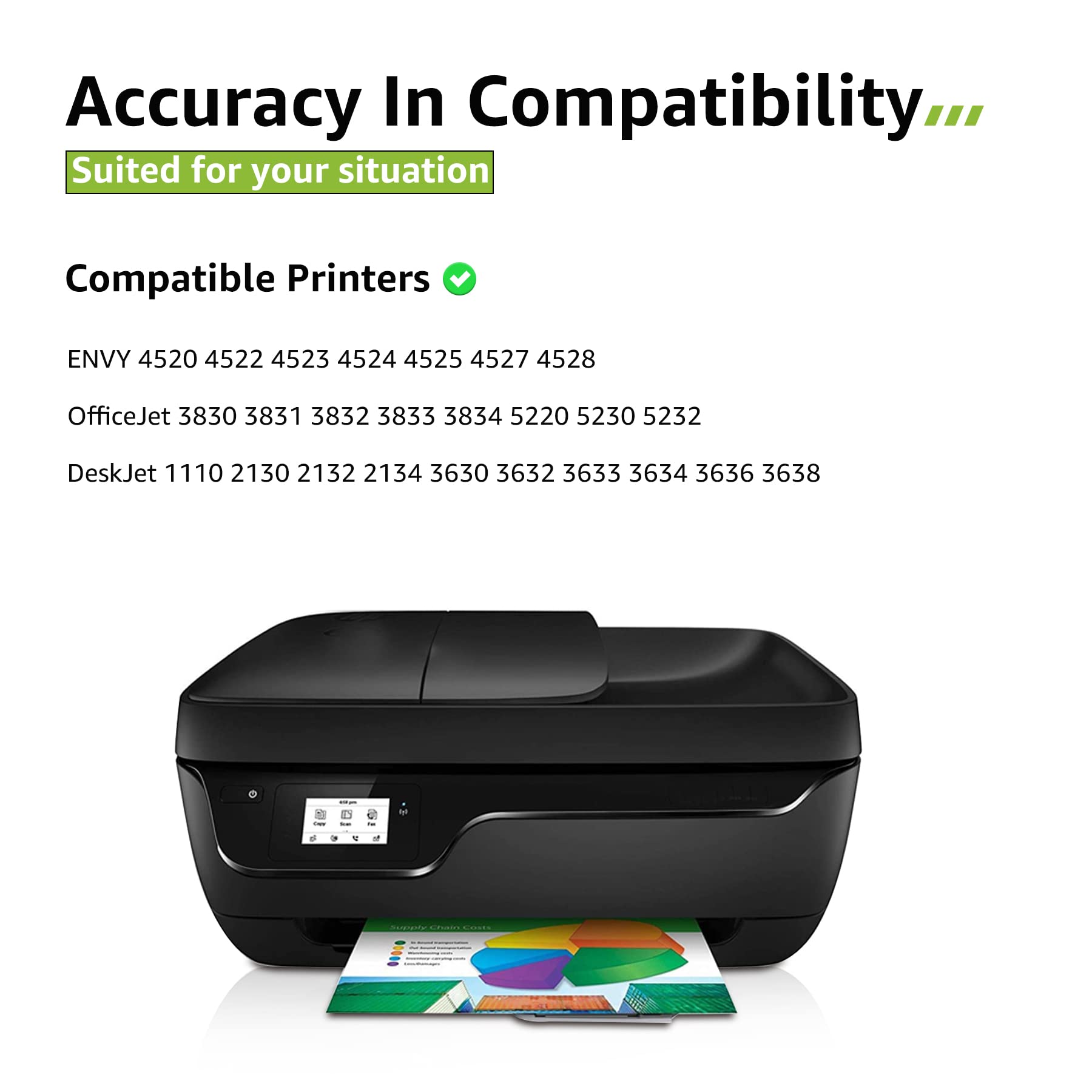 CMYBabee 302 XL 302XL Cartucce d'inchiostro Rigenerate per Cartucce HP 302 Nero e Colore per Envy 4520 4522 4527 DeskJet 1110 2130 3630 3632 3634 3636 Officejet 3830 3833 3834 4650 4657 5220 5230 5232