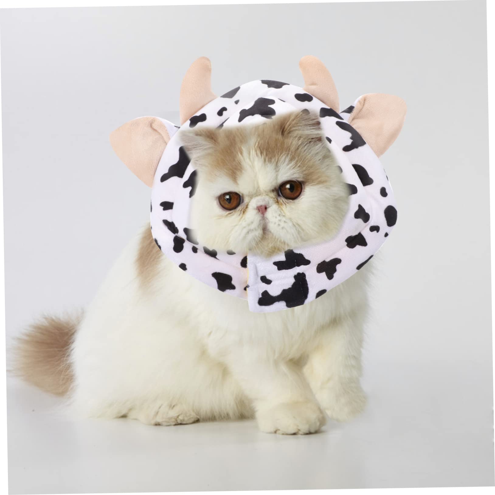 Milisten 3piezas Collar De Inflable para Mascotas Cono Protectivo para Perros y Gatos Diseño De Vaca Lavable y para y Cuidado
