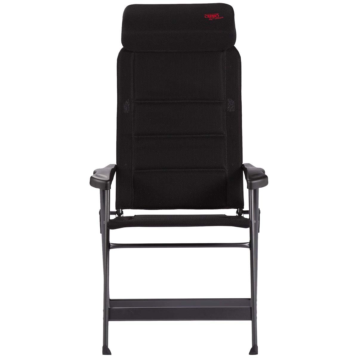 Crespo Gartenstuhl AP 240 Air Deluxe Compact Camping Liege Stuhl Klappstuhl Alu schwarz