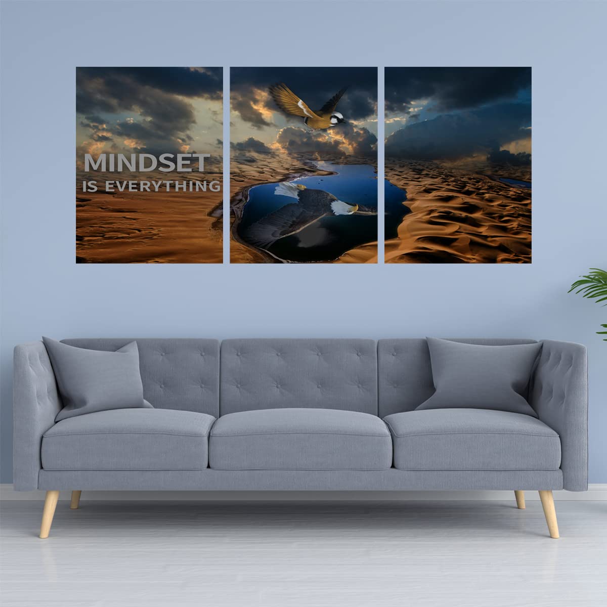 3 paneles de lienzo inspirador, arte de pared motivacional, arte de pared inspirador, citas de emprendedor, pintura para decoración del hogar, sala de estar, oficina, dormitorio, 36 pulgadas de ancho