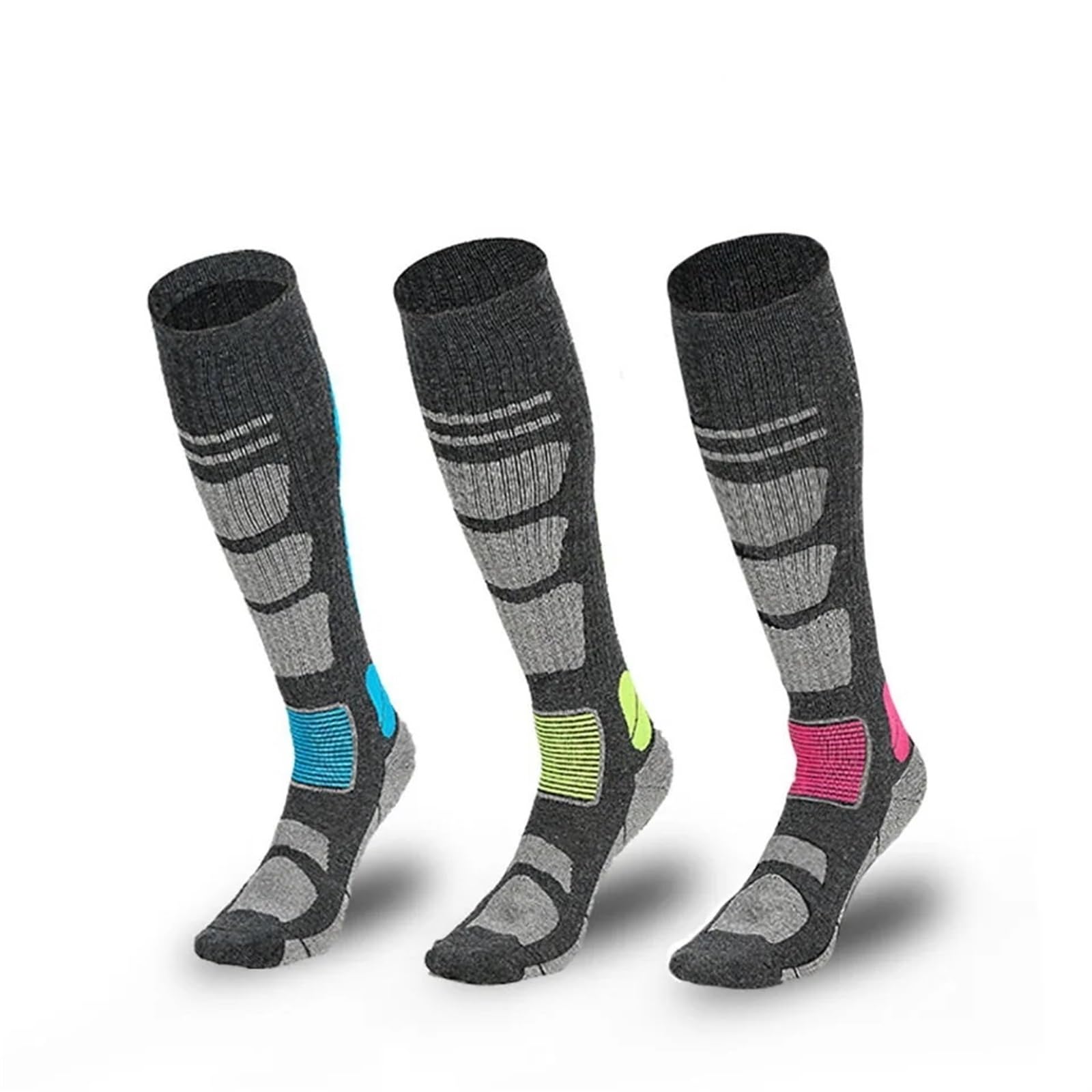Chaussettes De Ski Thermiques En Laine - Taille L (39-43), Pour Homme Et Femme, Activités Hivernales - 3