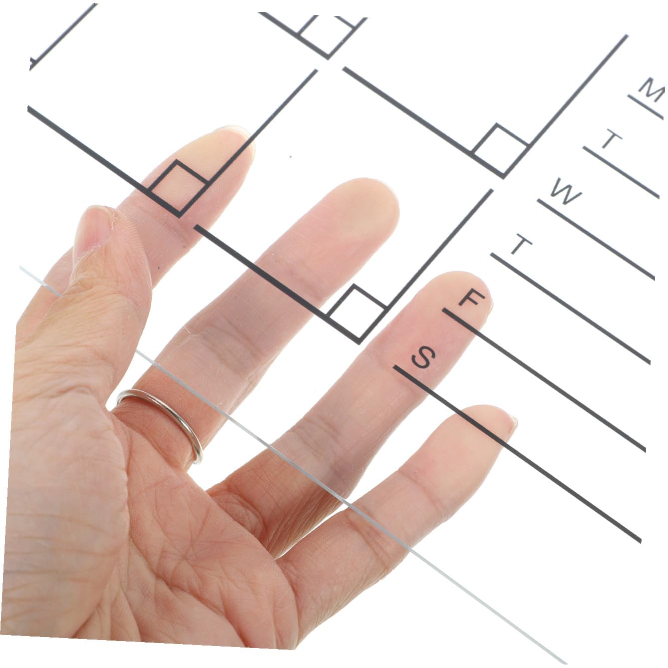 Abwischbarer Acryl Wandkalender Transparentes Wochenplaner Board aus Hochwertigem Acrylglas mit Werbenägeln und Whiteboard Stift Langlebig Sicher für Haus und Büro