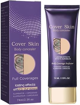 Body Coverage Perfector,Tattoo Cover Up Makeup & Leg Makeup To Cover Veins,Scar Leg And Body Makeup Concealer,Waterproof No Transfer,Long Lasting & Sweatproof Body Concealer(1 Pcs)