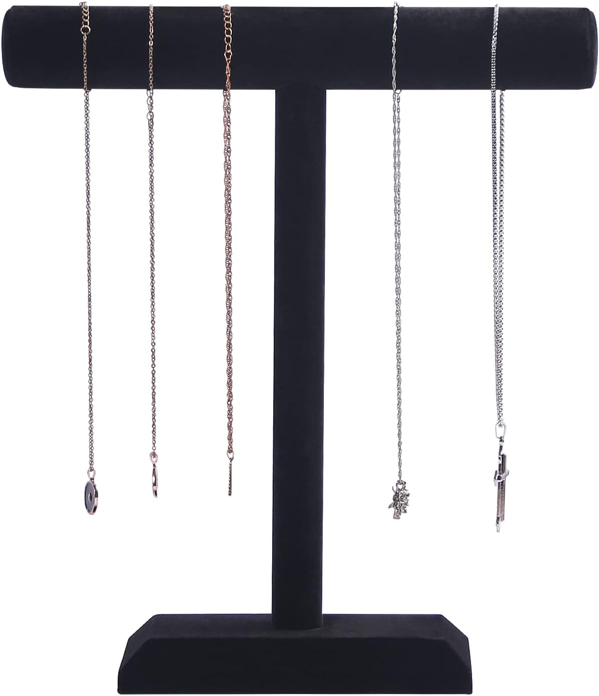 Necklace Holder,Black Velvet Jewelry Display Stand for Selling,13.8 Inches Tall Jewelry Holder.