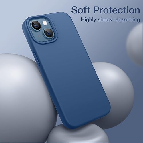 Miniatura 10 de JETech Funda de silicona compatible con iPhone 13 de 6.1 pulgadas, sedosa, suave al tacto, funda protectora de cuerpo completo, funda a prueba de