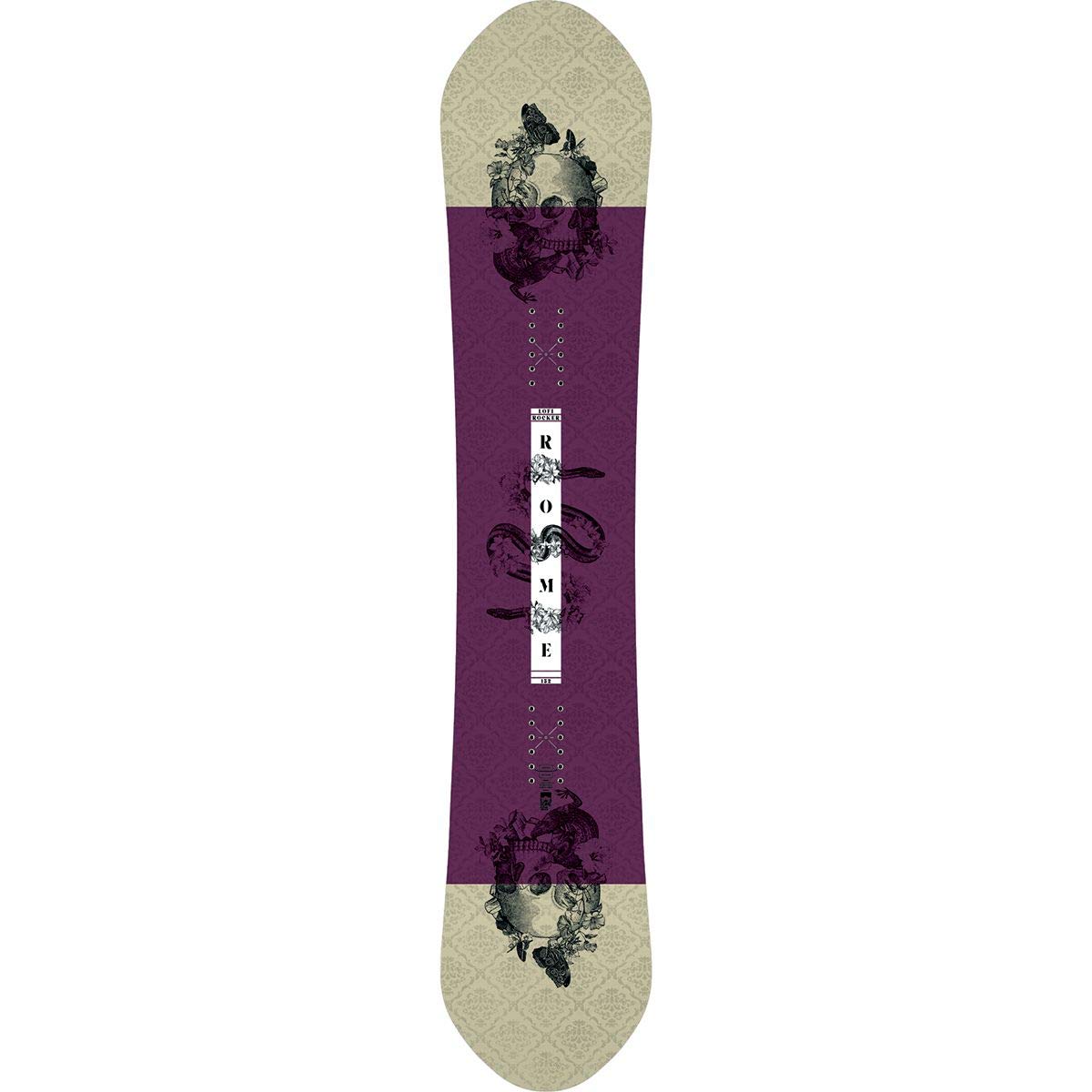 Rome Snowboards Women's Lo-fi Rocker Snowboard, Pastel Purple, 146
