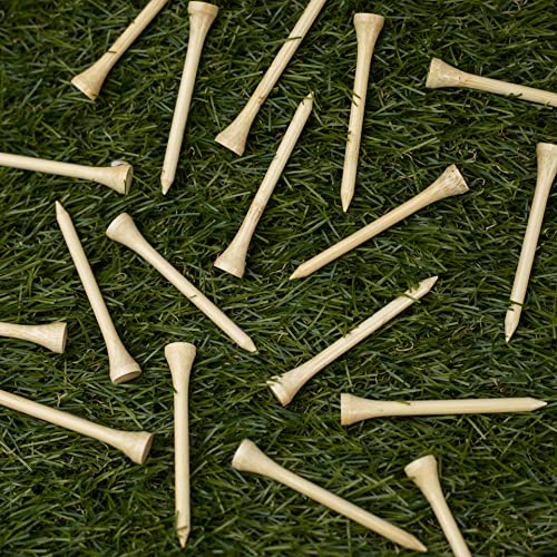 Personalized Golf Tees. 18 Custom Golf Tees Bulk With A Name, Business Name, Golf Humor. Golf Tees 2 3/4" Inch Size Wood Golf Tee Made Of Bamboo - Stronger Than Wood Tees Biodegradable & Less Friction #TOP4
