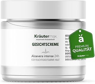 Aloe Vera Gesichtscreme Naturkosmetik Intense Creme für Damen und Männer 1 x 50 ml