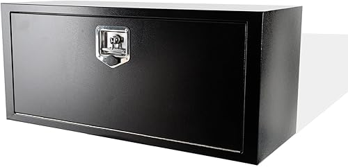 Caja de herramientas para debajo de la carrocería de 36 pulgadas, caja de herramientas resistente con pestillo de mango en T y llaves para