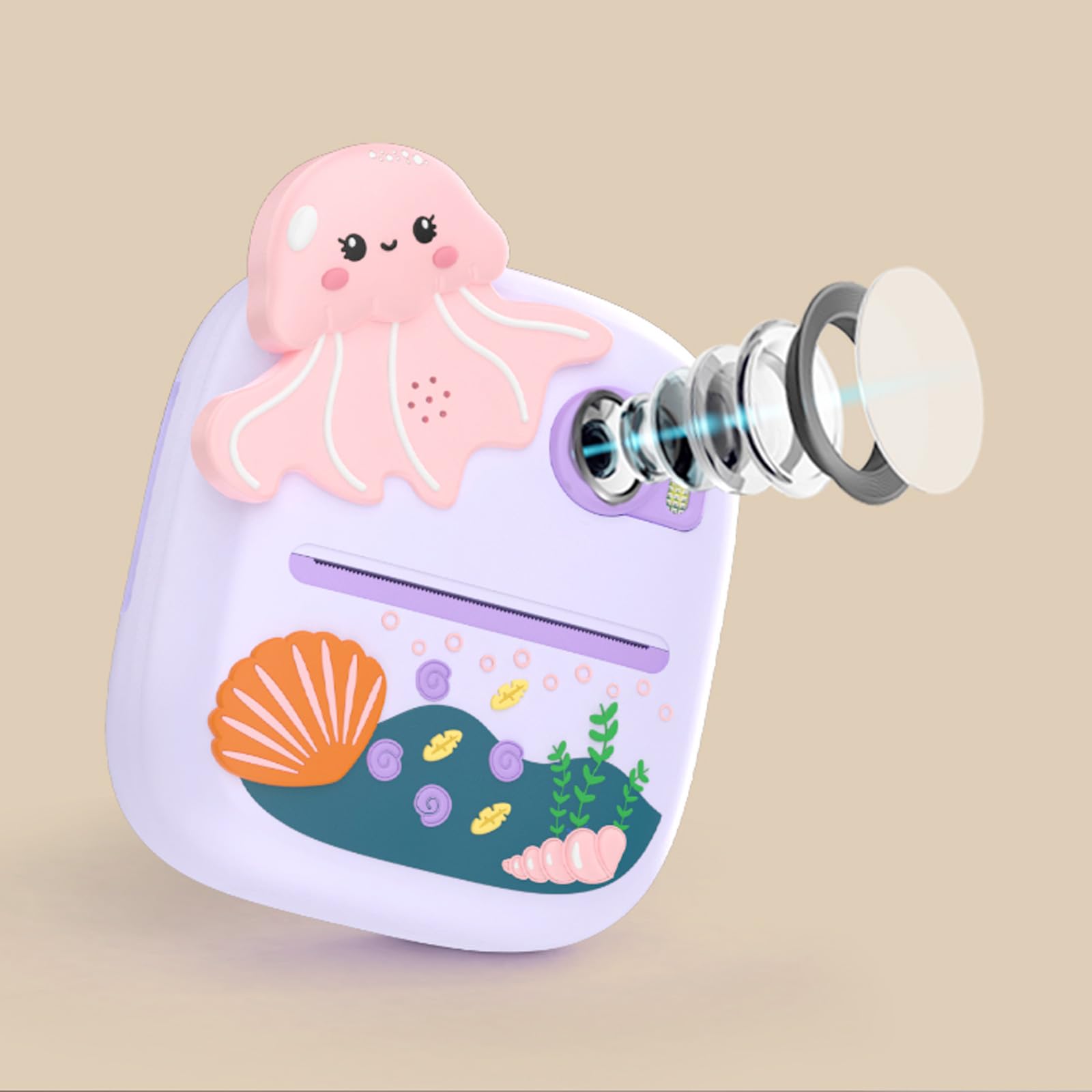 Bambini Macchina Fotografica Digitale Stampa Per Bambini Macchina Fotografica Stampa Video Giocattolo Stampa 1080P Video Temperatura Bambini Resistente