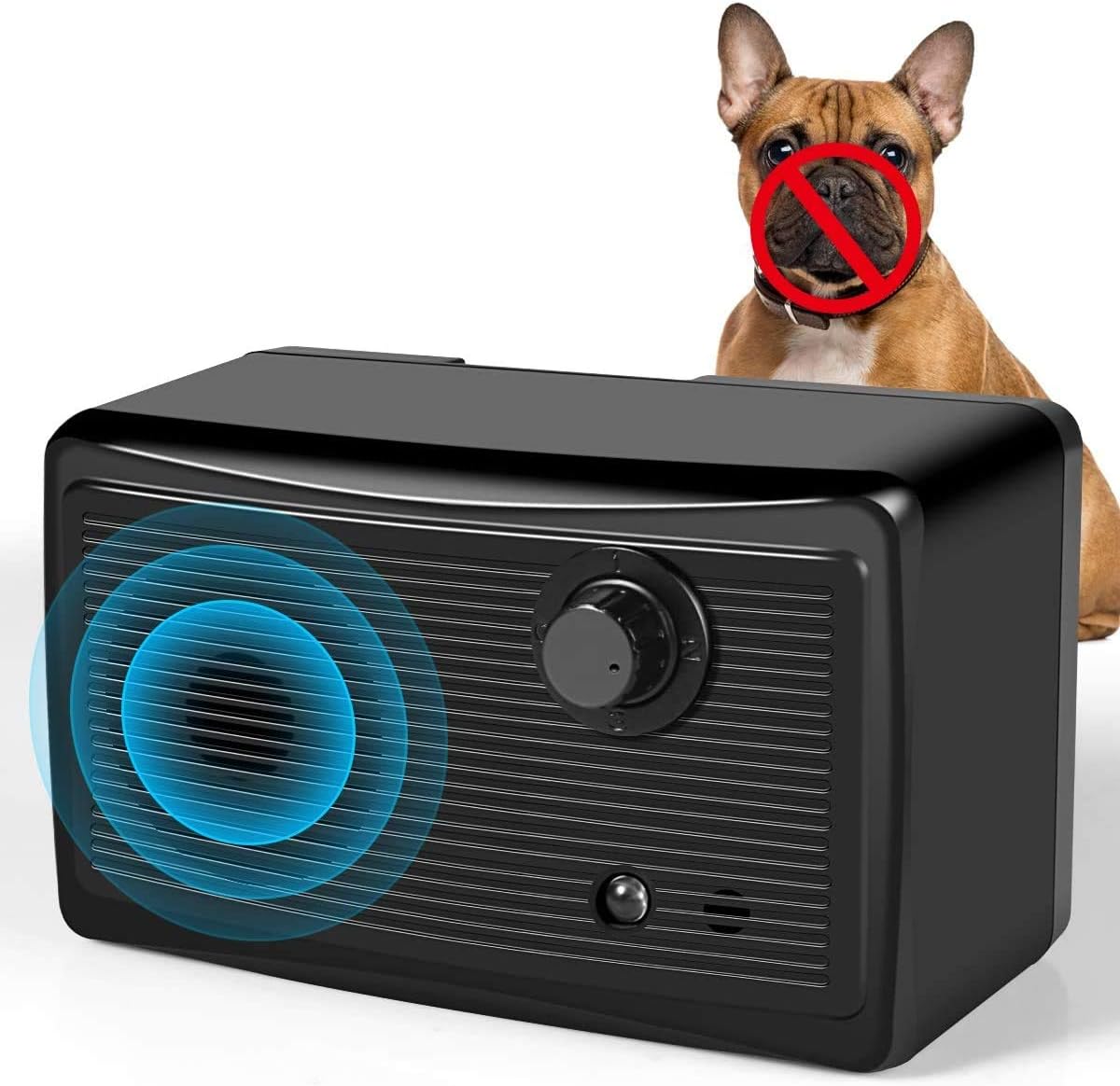 PETBROO Bark Control Device, Upgraded Mini Bark Control Device Outdoor Anti Barking Ultrasonic Dog Bark Control Sonic Bark Deterrents Silencer Stop Barking