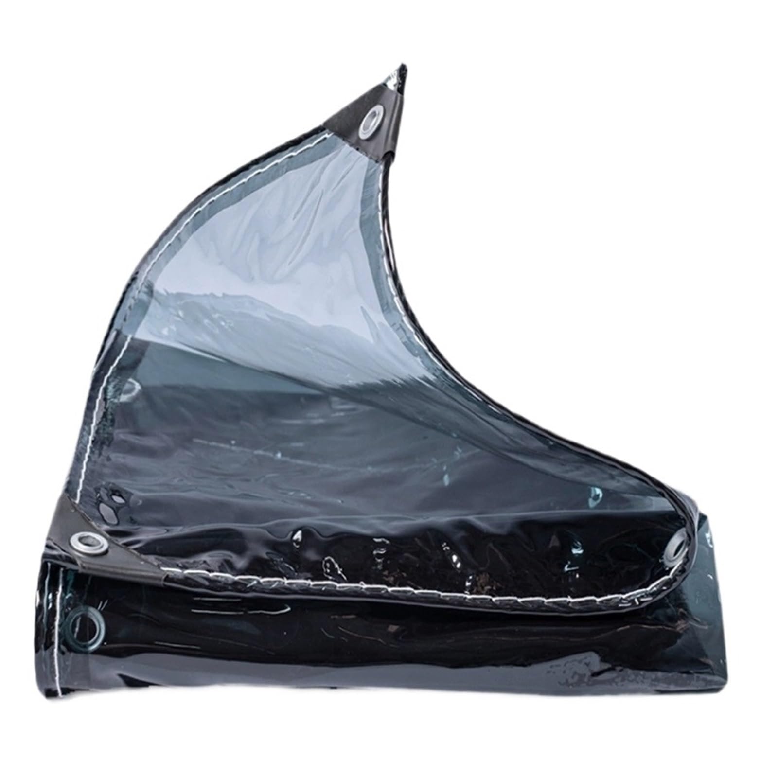 1PC Thicken 0.32mm Black Transparent PVC Canvas Rainproof Cloth Window Outdoor Pergola Sunproof Tarpaulin(Customize)