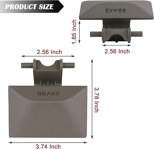 Miniatura 10 de 74934 Mango de liberación de freno de estacionamiento (gris niebla) compatible con Dodge Ram 1500 2500 3500 1998-2002 sustituye a RU38RC8AA