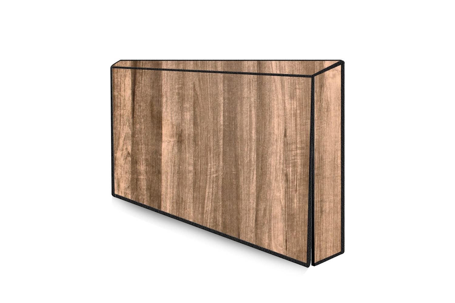 The Furnishing Tree Dustproof PVC LED TV Cover Suitable for All Models of 55 Inch TV Wooden Pattern Brown-picture-34