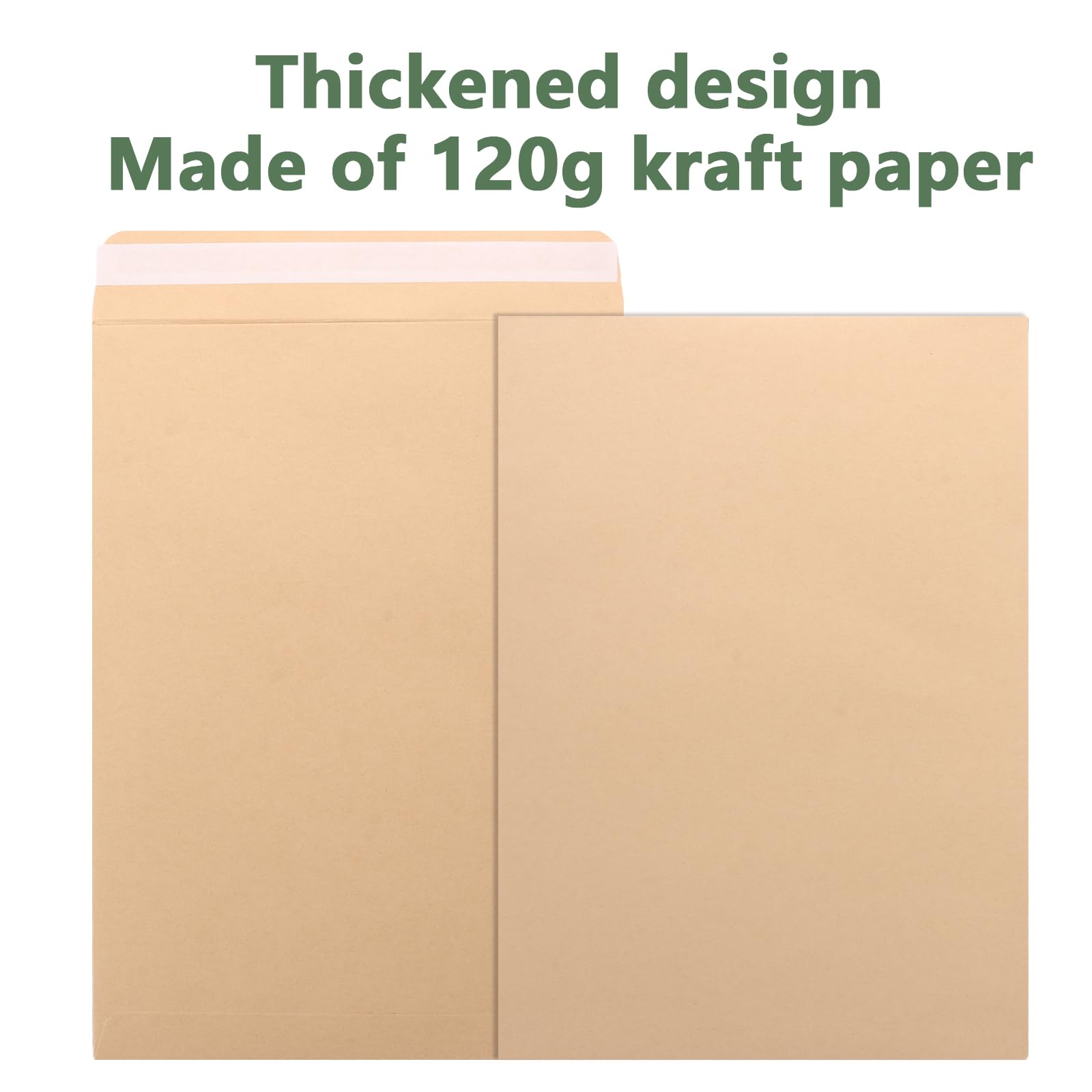 Lot de 100 enveloppes kraft A4 - 324 x 229 mm - Auto-adhésives - 120 g/m² - Avec patte autocollante - Pour envoi, expédition, stockage de documents