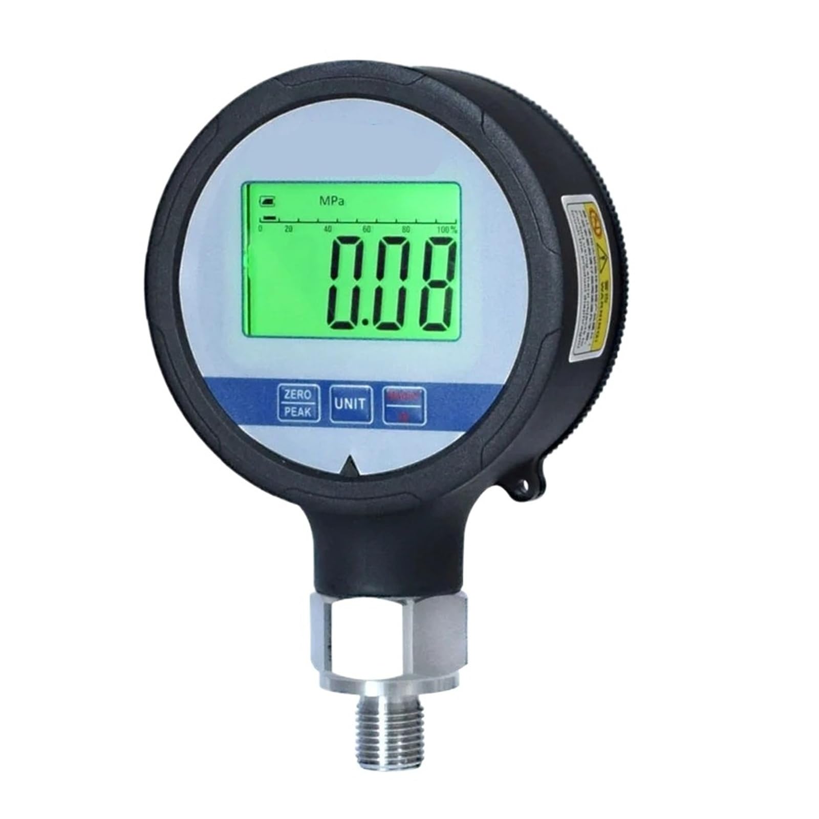 Pressure Gauge for Hydraulic Water Air Waterproof Diameter 80mm(G1-4,0-25MPa)