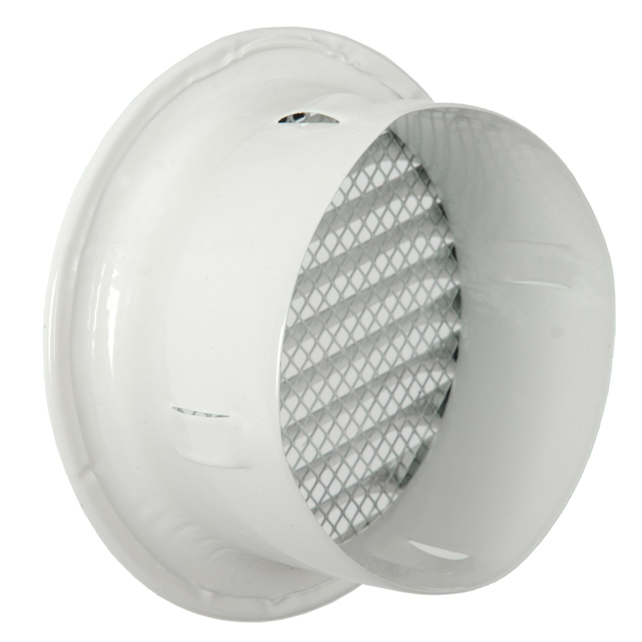 The gta100rb-y Ventilation Grill Round Recessed, Aluminium Varnished White, Alluminio Verniciato Bianco - Image 3