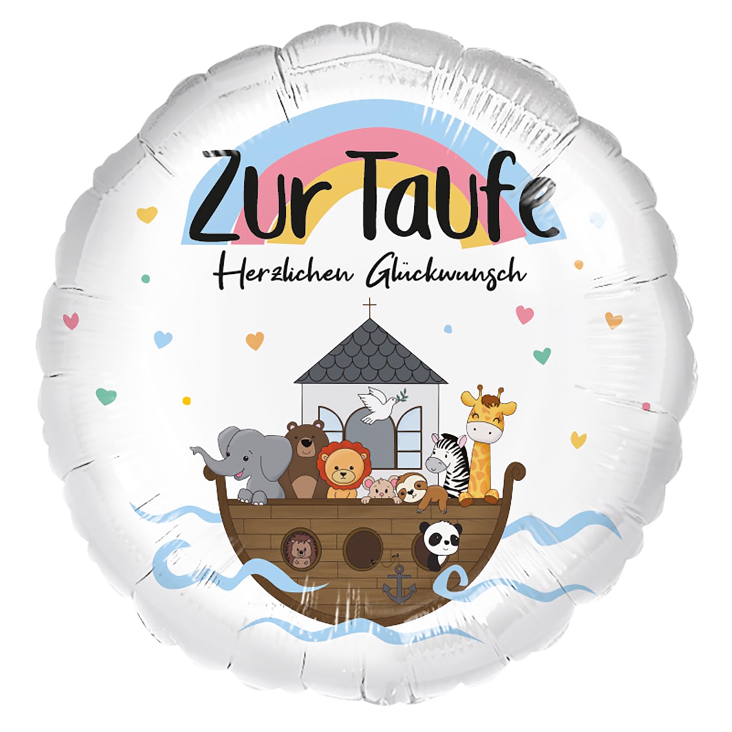 Riethmüller Premium Foil Balloon for Christening 45 cm Suitable for Helium Riethmüller Party Decoration Giant Balloon