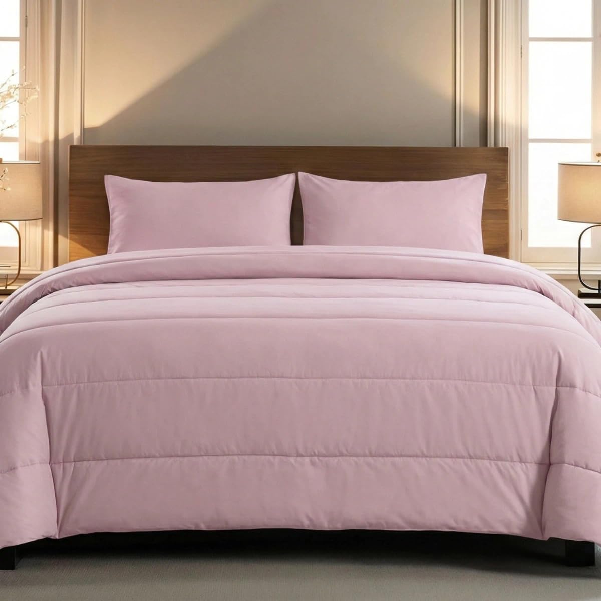 Zelesta® Comfort Uni 2-in-1 4-Jahreszeiten Ganzjahresbettdecke ohne Bezug – Bett in 10 Sek, Temperaturregulierend, Waschbar 40°C, Atmungsaktiv, Milbendicht, Mikrofaser