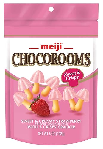 Miniatura 7 de Meiji Chocorooms - Galletas crujientes, combinación de leche y chocolate amargo, 5 onzas, paquete de 12 galletas de tamaño bocado en divertidas