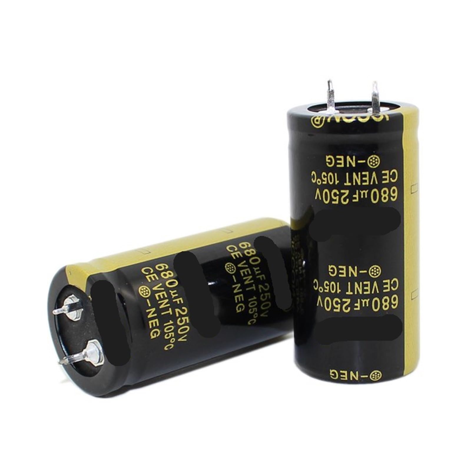 Condensador electrolítico de 250 V y 680 uf, 25 x 50 mm, 10 unidades