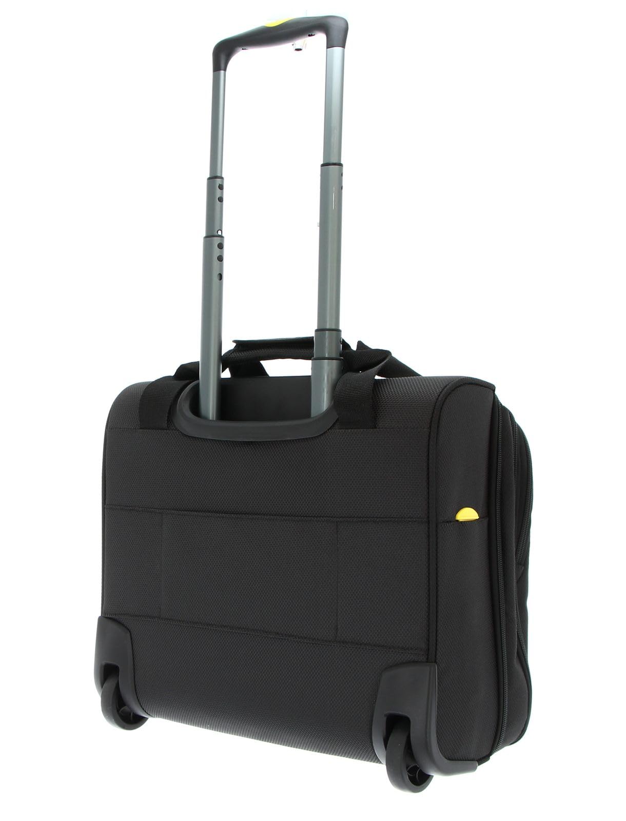 Mandarina Duck Zephyr Rolling Tote, Nero, 40E+1 x 2E+1 x 36 centimeters, Comoda borsa pilot a due ruote