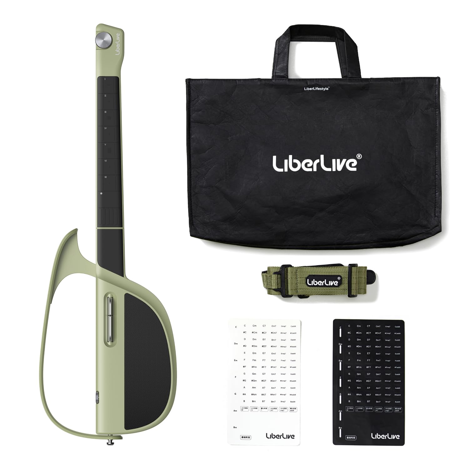 LiberLive Fusion Guitar C1 ケース付き Amazon.com: LiberLive C1 Stringless Smart Guitar, Foldable Travel