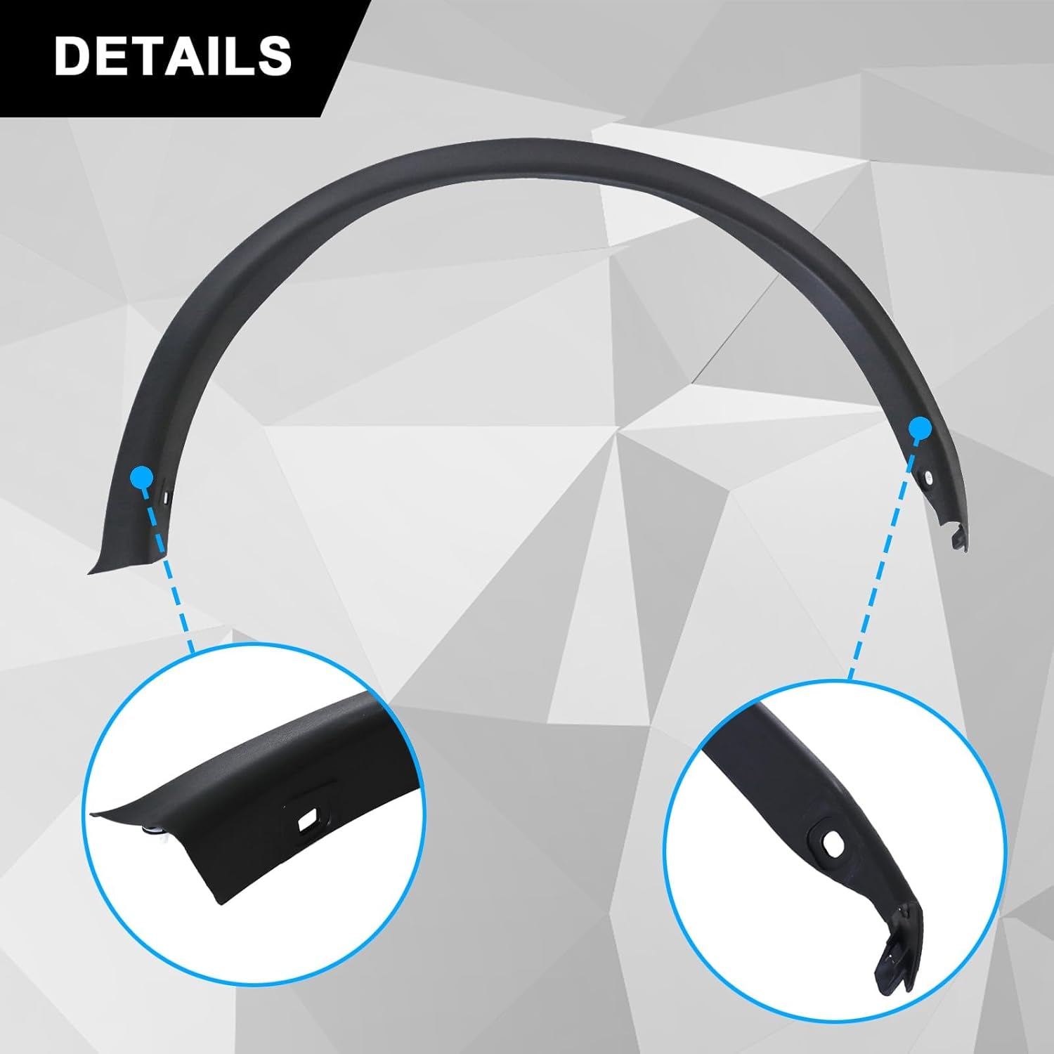 Front Right Passenger Side Fender Trim Moulding Compatible with Nissan Juke 2011-2017 Replace# NI1291102 63860-1KA0A 638601KA0A Fender Wheel Arch Molding