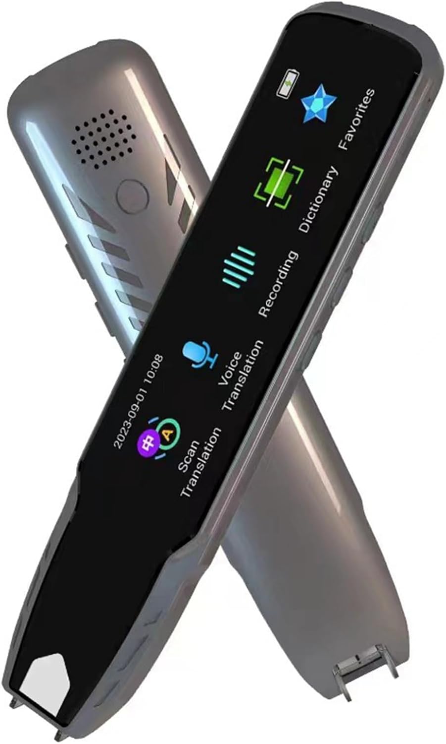 Scan Reader Pen, 3.69in Screen 113 Language Translator Support Voice Recording Text to Speech Reader Pen, Scan to PC, Desktops, Battery Offline Smart Translator Pen for Students