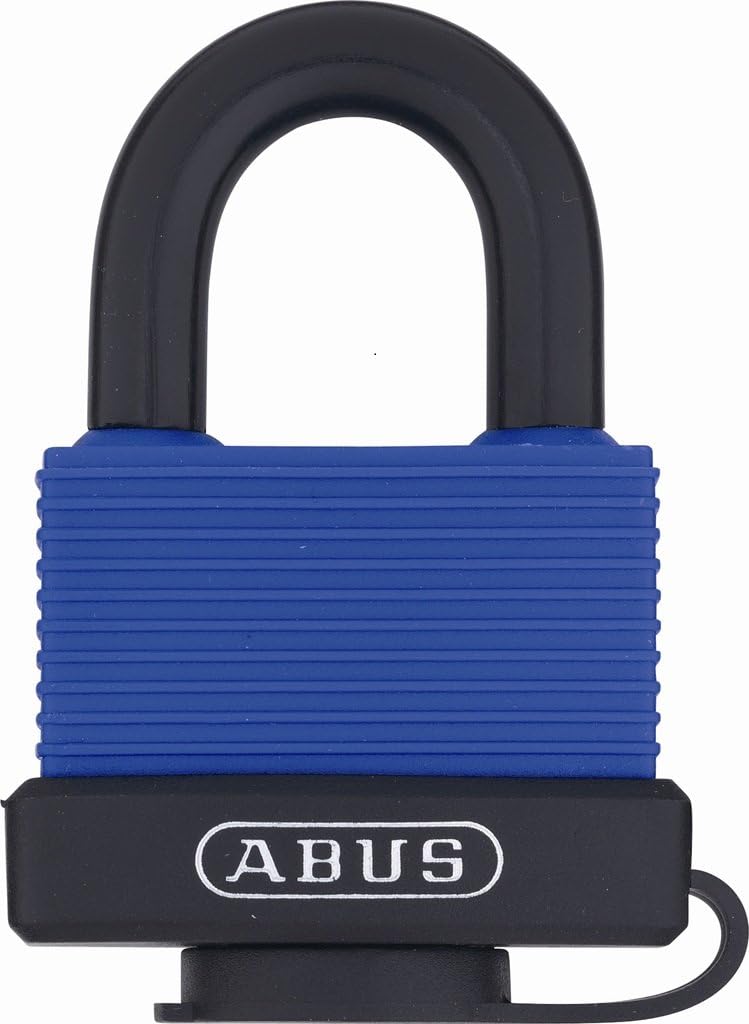 ABUS 70IB/50 C Solid Brass Weatherproof Padlock Keyed Different with Stainless Steel Shackle, Blue