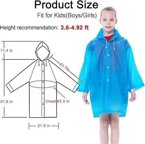 Miniatura 3 de Ponchos de lluvia impermeables para niños, reutilizables, para niños y niñas, chaquetas de lluvia de emergencia con capucha para familia, Disney,