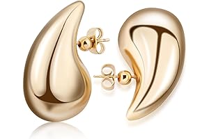 Waterdrop Hoop Earrings: Minimalistic Chic for Everyday Glamour