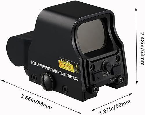 Miniatura 8 de Vista holográfica de metal 551, alcance de punto verde brillante y rojo para exteriores