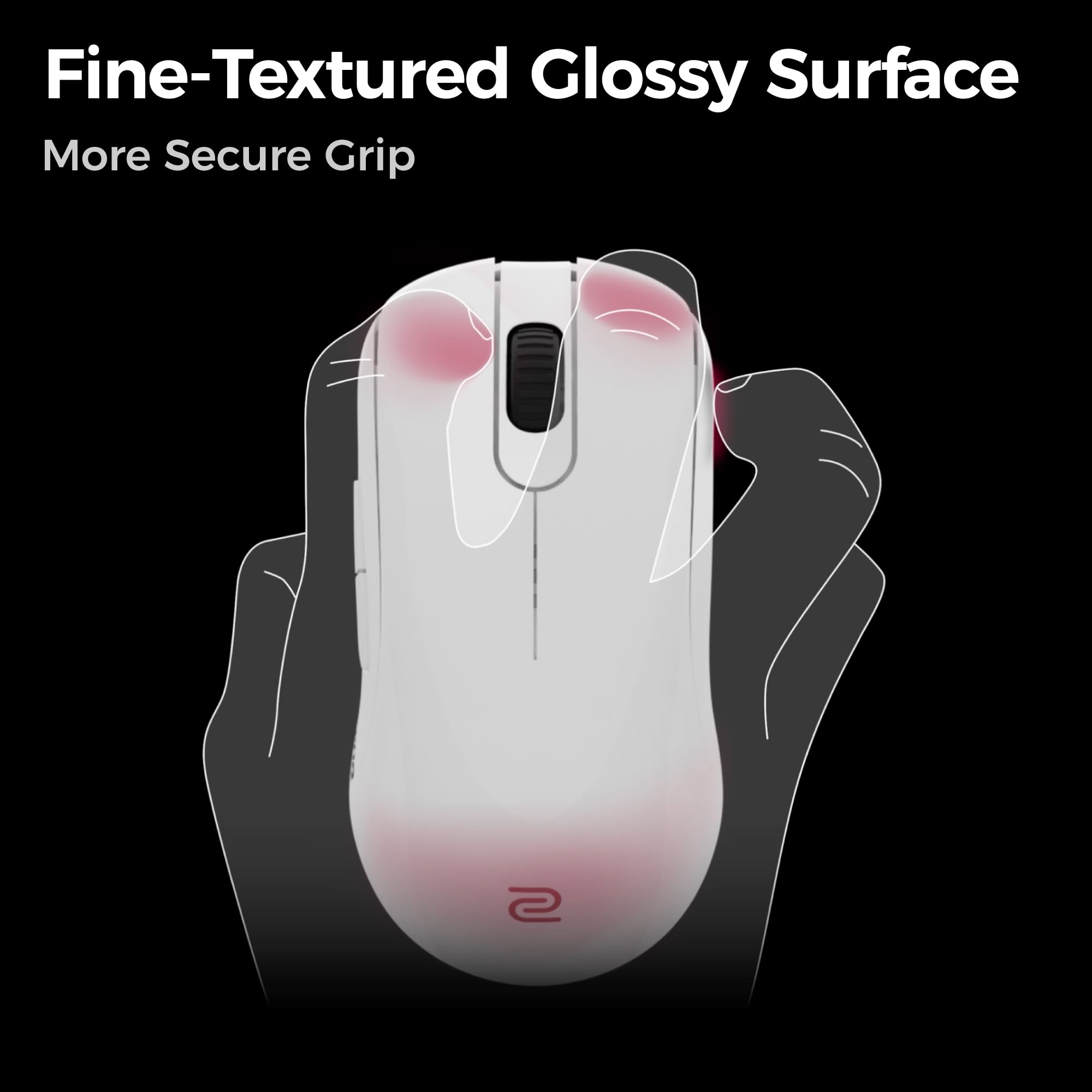 BenQ ZOWIE FK2-DW 4K Wireless Mouse for Esports White Edition