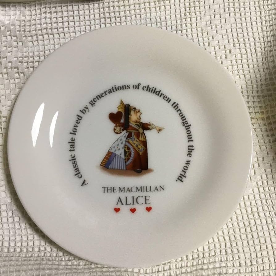 Amazon.co.jp: 不思議の国のアリス 前畑陶器 大皿 ケーキ皿 セット