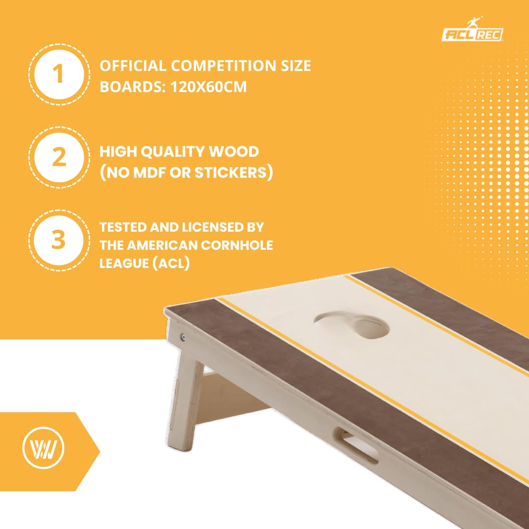 Wicked Wood Cornhole Starting Kit - Officiële afmeting 120x60cm - Board