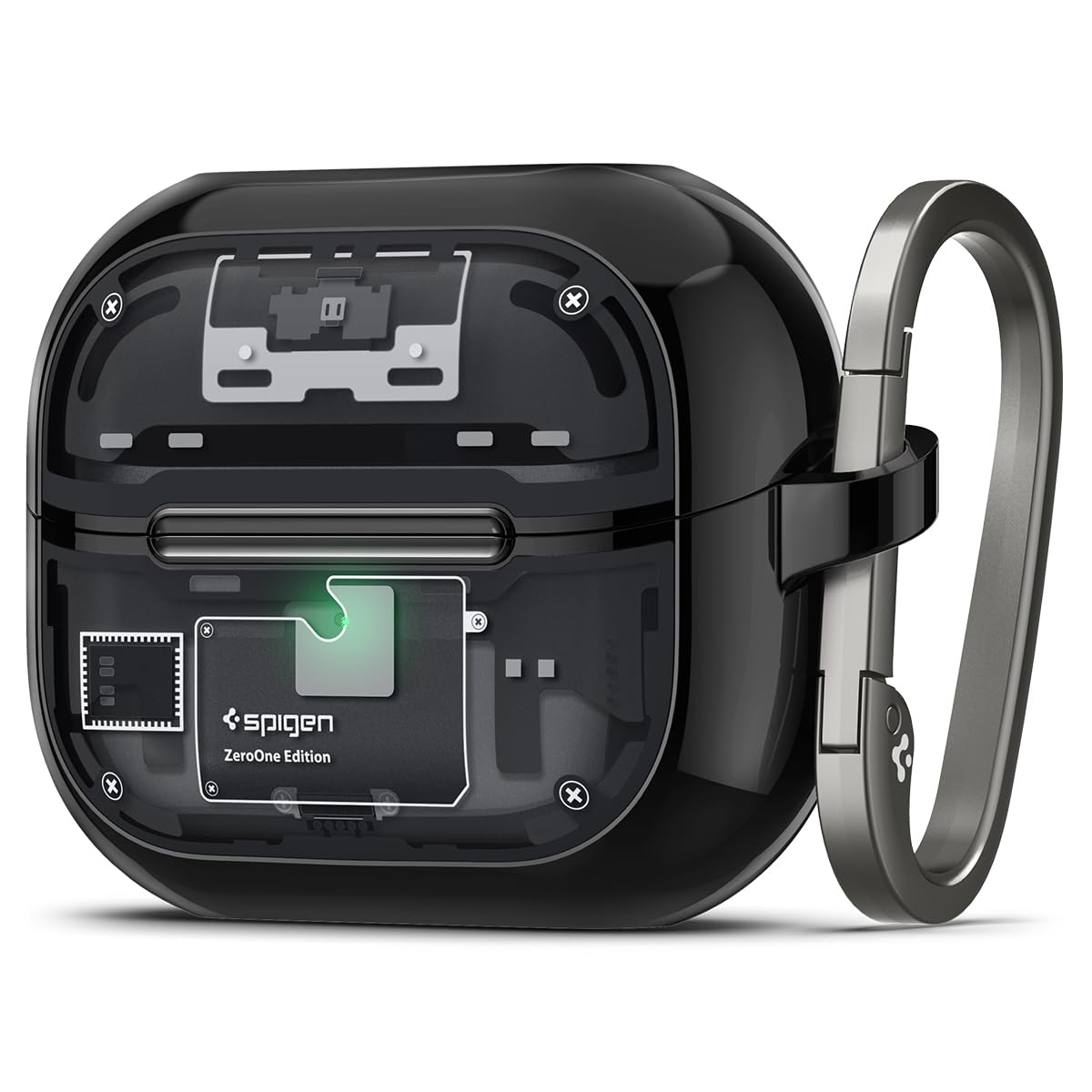 Spigen Samsung Galaxy Buds3 FE (2025) / Buds3 Pro (2024) / Buds 3 Case (2024), Carabiner Included, [Shock Proof] [Light & Compact], Ultra Hybrid – Zero One