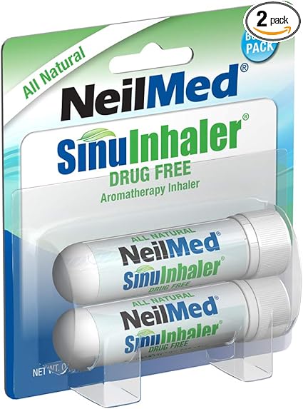 NeilMed SinuInhaler Natural Non Medicated Aromatherapy Inhaler (Bonus Pack) 2 Count (Pack of 1)