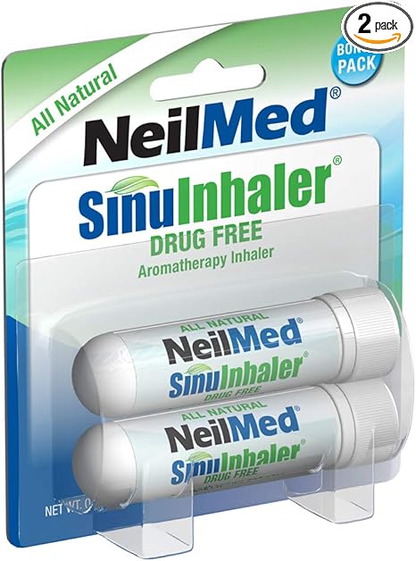 NeilMed SinuInhaler Natural Non Medicated Aromatherapy Inhaler (Bonus Pack) 2 Count (Pack of 1)