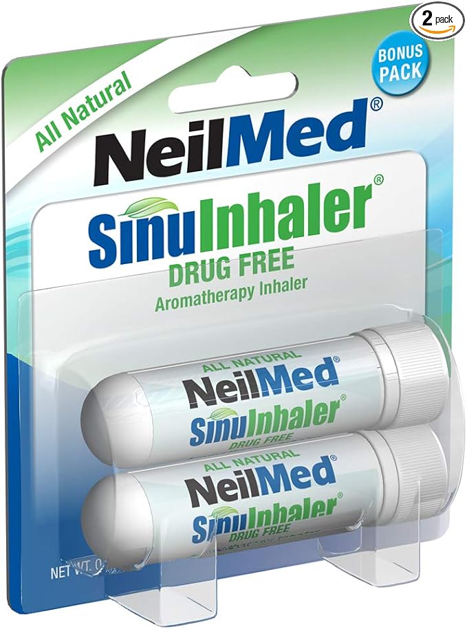 NeilMed SinuInhaler Natural Non Medicated Aromatherapy Inhaler (Bonus Pack) 2 Count (Pack of 1)