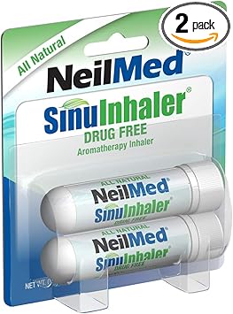 NeilMed SinuInhaler Natural Non Medicated Aromatherapy Inhaler (Bonus Pack) 2 Count (Pack of 1)