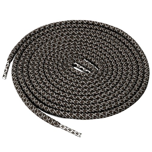 Lacets ronds élastiques réfléchissants pour baskets running marron 120cm