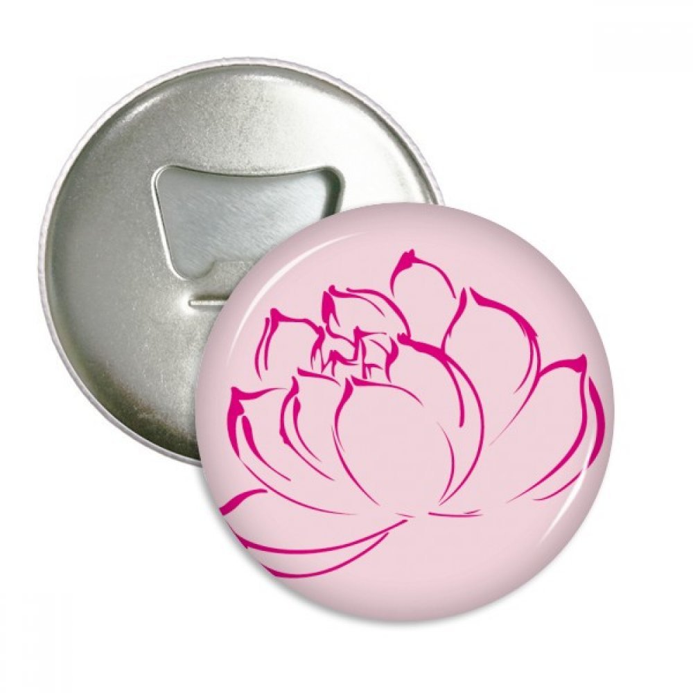 Lotus Ouvre-bouteille Aimant Réfrigérateur 3Pcs Décapsuleur Argent