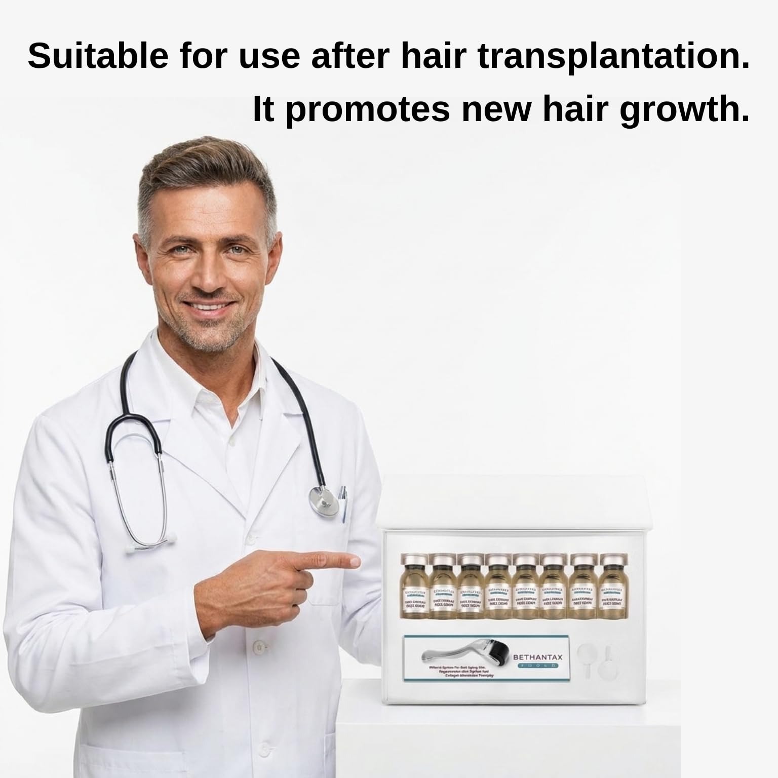 Hair Complex zestaw serum do skóry głowy – zaawansowane dostarczanie peptydów i minerałów dla gęstszych, pełniejszych włosów – odżywcza pielęgnacja skóry głowy z precyzyjną pipetą